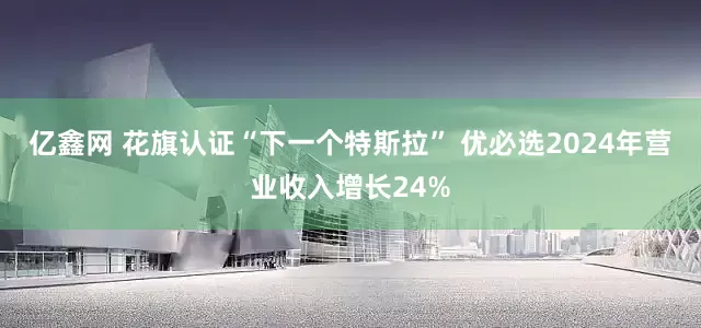 亿鑫网 花旗认证“下一个特斯拉” 优必选2024年营业收入增长24%