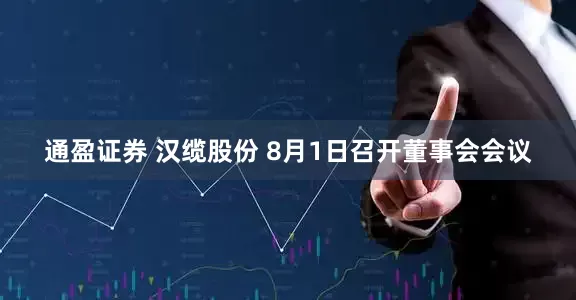 通盈证券 汉缆股份 8月1日召开董事会会议